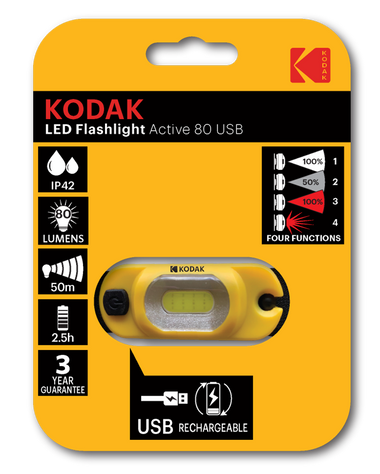 SVJETILJKA KODAK NAGLAVNA PUNJIVA 80