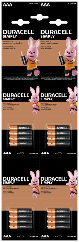 BATERIJA DURACELL BASIC AAA / LR03 16/1