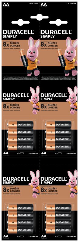 BATERIJA DURACELL BASIC AA/LR6 16/1