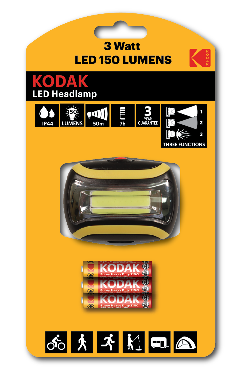 SVJETILJKA KODAK NAGLAVNA 3W + 3X AAA 150