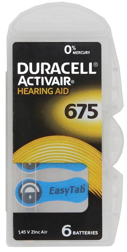 BATERIJA DURACELL ACTIV AIR 675 MF 6/1